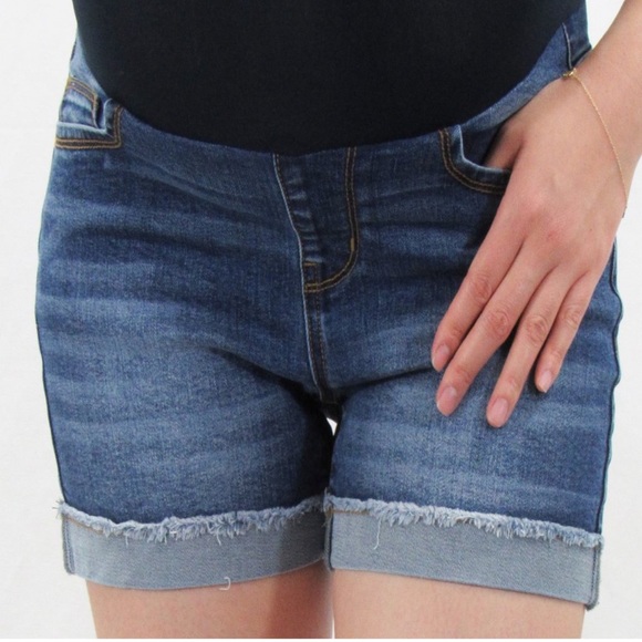 Indigo Poppy Pants - Indigo Poppy maternity denim shorts